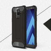 Samsung Galaxy J8 - Kılıf Çift Katman Zırh Tank Crash Military Kapak thumbnail 1