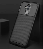 Huawei Mate 20 Lite - Kılıf Auto Focus Karbon Negro Silikon Kapak thumbnail 3