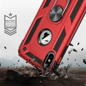 Apple iPhone X - Kılıf Yüzüklü Zırh Tank Vega Kapak thumbnail 7