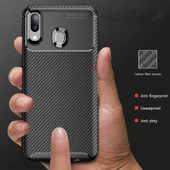 Samsung Galaxy A30 - Kılıf Auto Focus Karbon Negro Silikon Kapak thumbnail 7