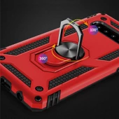 Samsung Galaxy S10 Plus - Kılıf Yüzüklü Zırh Tank Vega Kapak thumbnail 7