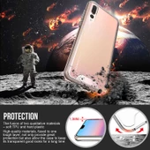 Huawei P20 Pro - Kılıf Şeffaf Sert Koruyucu Gard Silikon thumbnail 4