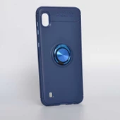 Samsung Galaxy A10 - Kılıf Yüzüklü Karbon Ravel Silikon Kapak thumbnail 1