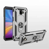 Samsung Galaxy J6 Plus - Kılıf Yüzüklü Zırh Tank Vega Kapak thumbnail 4