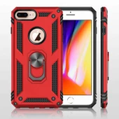 Apple iPhone 8 Plus - Kılıf Yüzüklü Zırh Tank Vega Kapak thumbnail 5