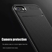 Apple iPhone 8 - Kılıf Auto Focus Karbon Negro Silikon Kapak - 5