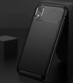 Apple iPhone XR 6.1 - Kılıf Auto Focus Karbon Negro Silikon Kapak thumbnail 2