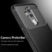 Huawei Mate 20 Lite - Kılıf Auto Focus Karbon Negro Silikon Kapak thumbnail 4