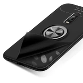 Xiaomi Mi 9T - Kılıf Yüzüklü Karbon Ravel Silikon Kapak thumbnail 8