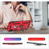 Apple iPhone X - Kılıf Yüzüklü Zırh Tank Vega Kapak thumbnail 3