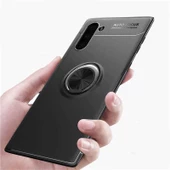 Samsung Galaxy Note 10 - Kılıf Yüzüklü Karbon Ravel Silikon Kapak thumbnail 6