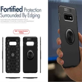 Samsung Galaxy S10E - Kılıf Yüzüklü Karbon Ravel Silikon Kapak thumbnail 4