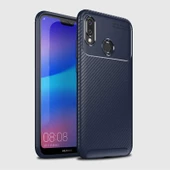 Huawei P20 Lite - Kılıf Auto Focus Karbon Negro Silikon Kapak thumbnail 1