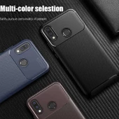 Huawei P20 Lite - Kılıf Auto Focus Karbon Negro Silikon Kapak thumbnail 4