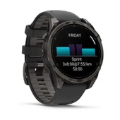 Garmin Fenix 8 – 47mm, AMOLED Sapphire Karbon Gri DLC Titanyum Siyah/Gri Kayışlı - 3