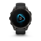Garmin Fenix 8 – 47mm, AMOLED Sapphire Karbon Gri DLC Titanyum Siyah/Gri Kayışlı - 4