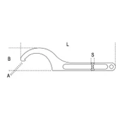 Beta 99 Tırnaklı Ay Anahtar 98-100mm - 2