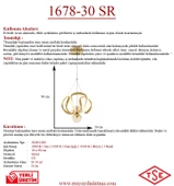 Eray Aydınlatma 1688-30 Sarı Led Avize - 3