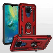 Huawei Mate 30 Lite - Kılıf Yüzüklü Zırh Tank Vega Kapak - 2
