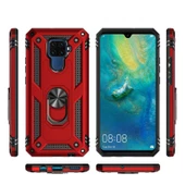 Huawei Mate 30 Lite - Kılıf Yüzüklü Zırh Tank Vega Kapak - 3