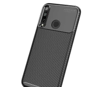 Huawei P40 Lite E - Kılıf Auto Focus Karbon Negro Silikon Kapak - 2