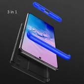 Samsung Galaxy A91 (S10 Lite) - Kılıf Parmak izi Yapmayan 3 Parça Ays Kapak - 6