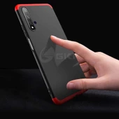 Huawei Nova 5T - Kılıf Parmak izi Yapmayan 3 Parça Ays Kapak - 3