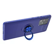 Samsung Galaxy A91 (S10 Lite) - Kılıf Yüzüklü Karbon Ravel Silikon Kapak - 8