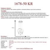 Eray Aydınlatma 1688-50 KR 4 Toplu Krom Led Avize - 4