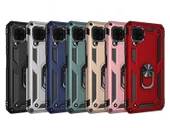Huawei P40 Lite - Kılıf Yüzüklü Zırh Tank Vega Kapak - 6