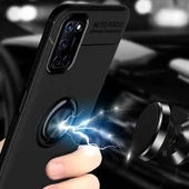 Oppo Reno A72 - Kılıf Yüzüklü Karbon Ravel Silikon Kapak - 2