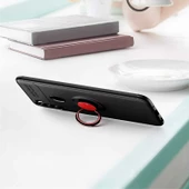 Samsung Galaxy A21 - Kılıf Yüzüklü Karbon Ravel Silikon Kapak - 5