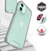 Apple iPhone 12 - Kılıf Şeffaf Sert Koruyucu Gard Silikon - 2