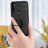 Samsung Galaxy A21 - Kılıf Yüzüklü Karbon Ravel Silikon Kapak - 4