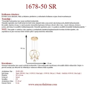 Eray Aydınlatma 1688-50 SR 4 Toplu Gold Led Avize - 4