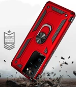 Samsung Galaxy S21 Ultra - Kılıf Yüzüklü Zırh Tank Vega Kapak - 5