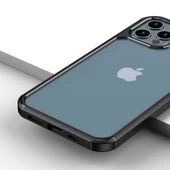 Apple iPhone 12 Pro - Kılıf Kalınlaştırılmış Kenar Tasarımlı Sert Roll Kapak - 8