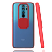 Xiaomi Redmi Note 8 Pro - Kılıf Slayt Sürgülü Arkası Buzlu Lensi Kapak - 1