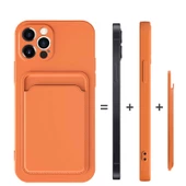 Apple iPhone 12 Pro Max - Kılıf Kamera Korumalı Kart Bölmeli Ofix Kapak - 6