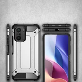 Xiaomi Poco F3 - Kılıf Çift Katman Zırh Tank Crash Military Kapak - 3