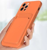 Apple iPhone 12 Pro Max - Kılıf Kamera Korumalı Kart Bölmeli Ofix Kapak - 7