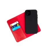 Apple iPhone 12 Pro Max - Kılıf 360 Full Koruma Kapakli Kartlikli Kart Bölmeli Multi Cüzdan Kilif - 6