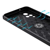Vivo V21 - Kılıf Yüzüklü Karbon Ravel Silikon Kapak - 2
