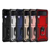 Samsung Galaxy Z Flip 3 - Kılıf Yüzüklü Zırh Tank Vega Kapak thumbnail 2