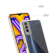 Vivo Y20S - Kılıf Koruyucu Voit Clear Tatlı Sert Silikon Kapak - 3