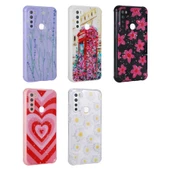 Xiaomi Redmi Note 8 - Kılıf Simli Desenli Kamera Korumalı Parlak Popy Kapak thumbnail 2