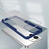 Vivo Y35 - Kılıf Kenarı Renkli Arkası Şeffaf Parfe Kapak - 2