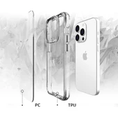 Apple iPhone 13 Pro - Kılıf Şeffaf Ultra İnce Airbag Tasarımlı Okka Kapak - 4