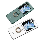 Samsung Galaxy Z Flip 5 - Kılıf Koruyucu Kıpta Yüzüklü Flip Sert Kapak - 4