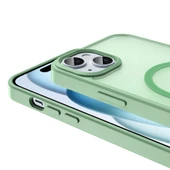 Apple iPhone 14 - Kılıf Magsafe Şarj Özellikli Mat Arka Yüzey Sio Kapak - 4